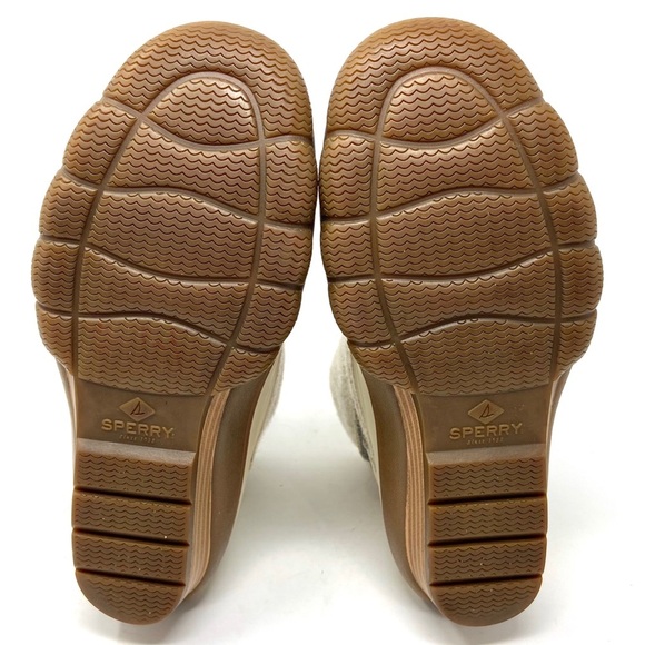 Sperry Saltwater Tide Wedge Boot Ivory‎ Womens 6 - Picture 6 of 7